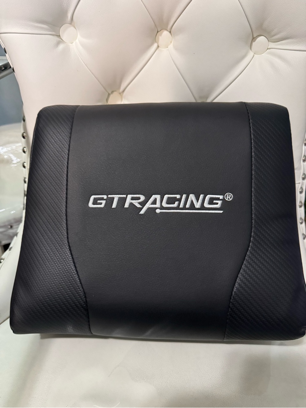 GTRACING Black Ergonomic Lumbar Pillow